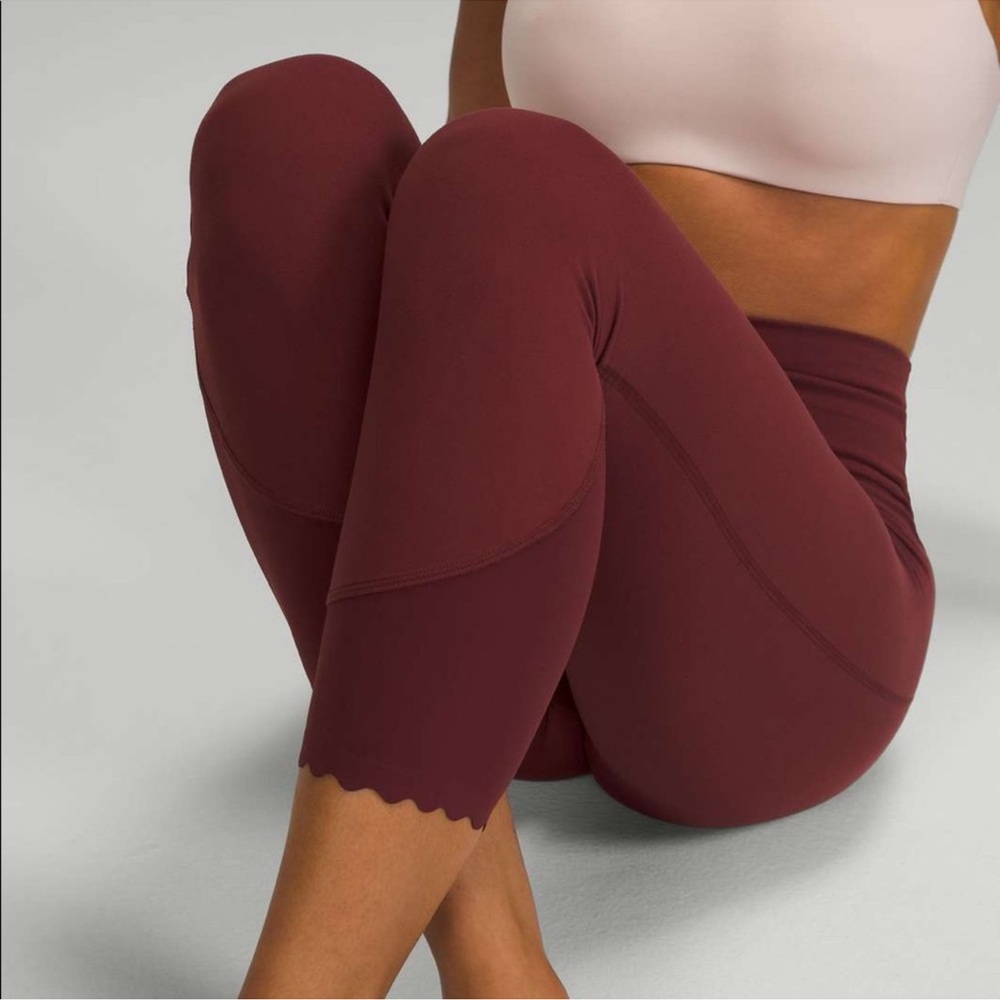 Lululemon align scalloped hem high rise pants